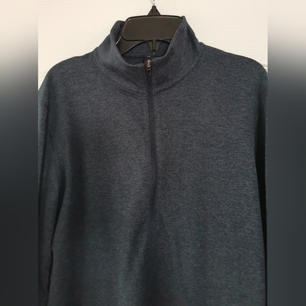 Lululemon Soft Jersey Half Zip Size Small, Heathered Classic Navy - Picture 7 of 11
